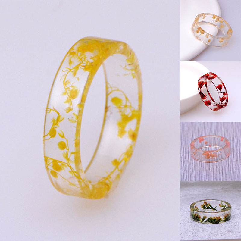 Vintage Dried Flowers Ring Transparent Resin Ring Party Jewelry Cute Resin Rings For Women Romantic Gifts, Silver
Vintage Dried Flowers Ring Transparent Resin Ring Party Jewelry Cute Resin Rings For Women Romantic Gifts, Silver