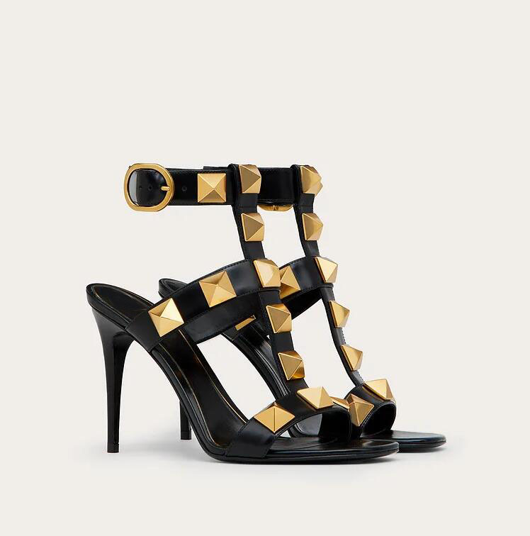 Elegant Summer Roman Stud Sandals Studs Women Calfskin Maxi Studd High Heels Lady Wedding Party Dress Fashion Sandalias Mujer
Elegant Summer Roman Stud Sandals Studs Women Calfskin Maxi Studd High Heels Lady Wedding Party Dress Fashion Sandalias Mujer
