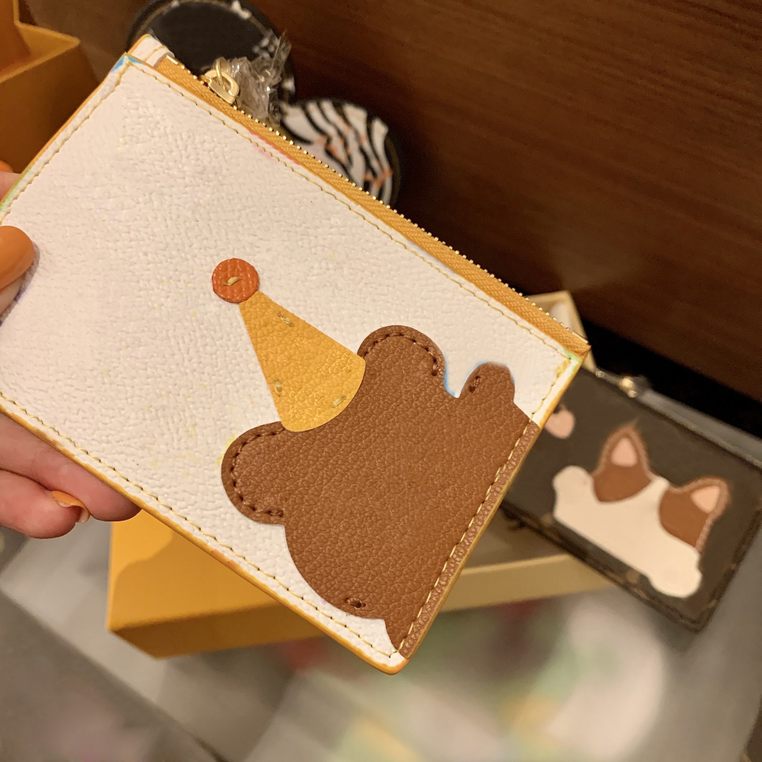 Classic PU Leather Little Bear Dog Design Card Pocket Wallet Bag Brown White 2 Colors In Stock LQB01, Grey
Classic PU Leather Little Bear Dog Design Card Pocket Wallet Bag Brown White 2 Colors In Stock LQB01, Grey