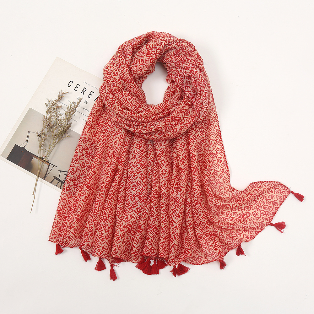 Cross-Border Autumn and Winter Cotton Linen Hanging Scarf Womens European American Geometric All-Match Graffiti Warm Beach Towel Who
Cross-Border Autumn and Winter Cotton Linen Hanging Scarf Womens European American Geometric All-Match Graffiti Warm Beach Towel Who