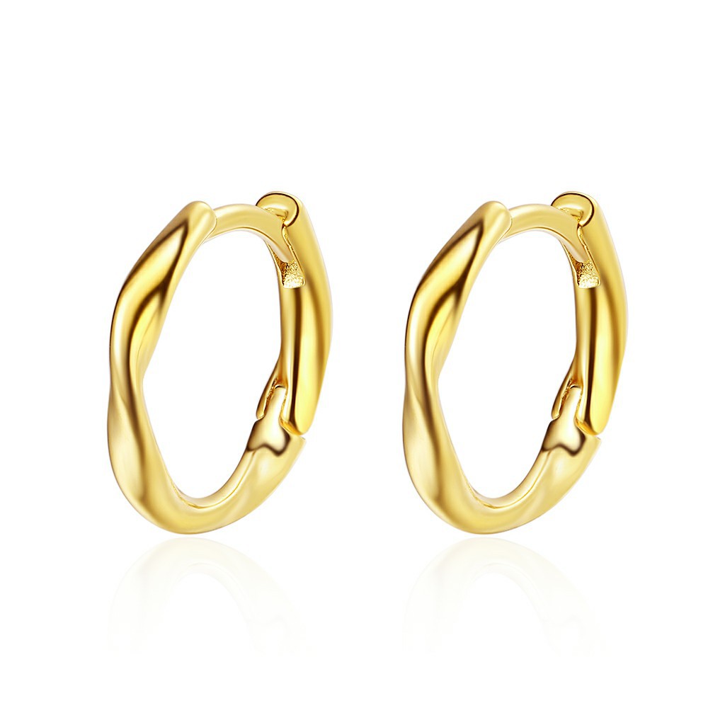 Yoursfs Fashion Women&#039;s Gold Plated 18K Silver Small Ear Hoop Earrings Unique Design Anniversary Holiday Birthday Gift от DHgate WW