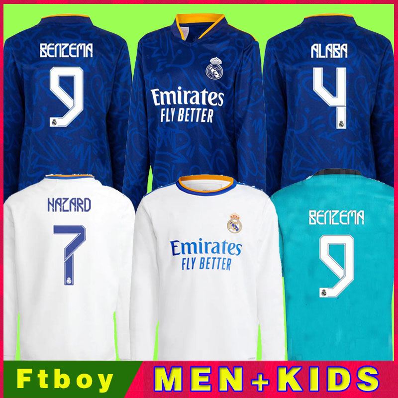 LONG SLEEVE REAL MADRID jerseys 21 22 soccer football shirt CAMAVINGA ALABA HAZARD BENZEMA ASENSIO MODRIC MARCELO VALVERDE camiseta men + ki, Black;yellow
LONG SLEEVE REAL MADRID jerseys 21 22 soccer football shirt CAMAVINGA ALABA HAZARD BENZEMA ASENSIO MODRIC MARCELO VALVERDE camiseta men + ki, Black;yellow