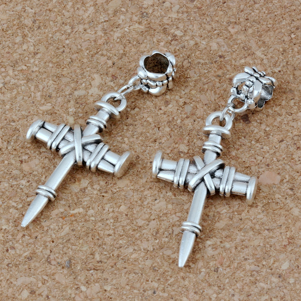 50pcs/lot Antiqued Silver Alloy Nail Cross Charm Pendants For Jewelry Making Bracelet Necklace DIY Accessories 20x47mm A-210a
50pcs/lot Antiqued Silver Alloy Nail Cross Charm Pendants For Jewelry Making Bracelet Necklace DIY Accessories 20x47mm A-210a