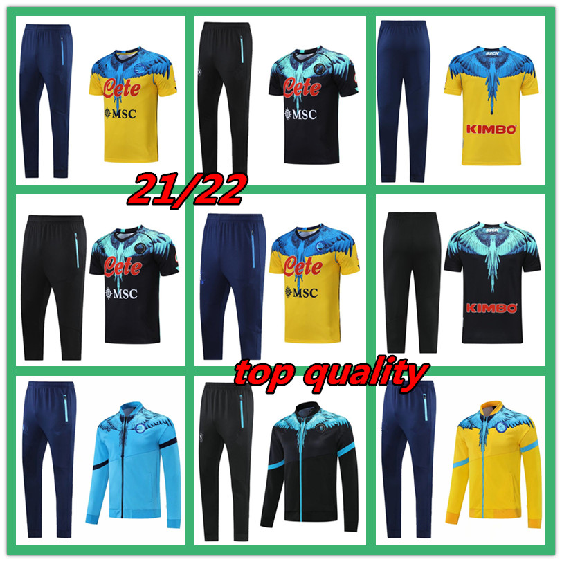 2021 SSC Napoli adult jerseys Tracksuit short sleeve set special-edition Naples soccer training suit jacket 21 22 mens survetement 3/4 Cropp, Black;yellow
2021 SSC Napoli adult jerseys Tracksuit short sleeve set special-edition Naples soccer training suit jacket 21 22 mens survetement 3/4 Cropp, Black;yellow