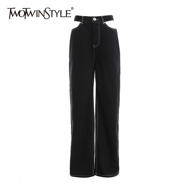 Hollow Out Denim Wide Leg Pants For Women Low Waist Straight Casual Streetwear Trousers Female Fashion 210521, Black
Hollow Out Denim Wide Leg Pants For Women Low Waist Straight Casual Streetwear Trousers Female Fashion 210521, Black
