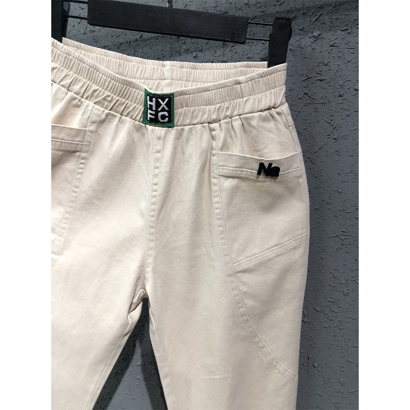 2021new arrival spring summer korea fashion women elastic waist loose white jeans all-matched casual cotton denim harem pants s982, Blue
2021new arrival spring summer korea fashion women elastic waist loose white jeans all-matched casual cotton denim harem pants s982, Blue