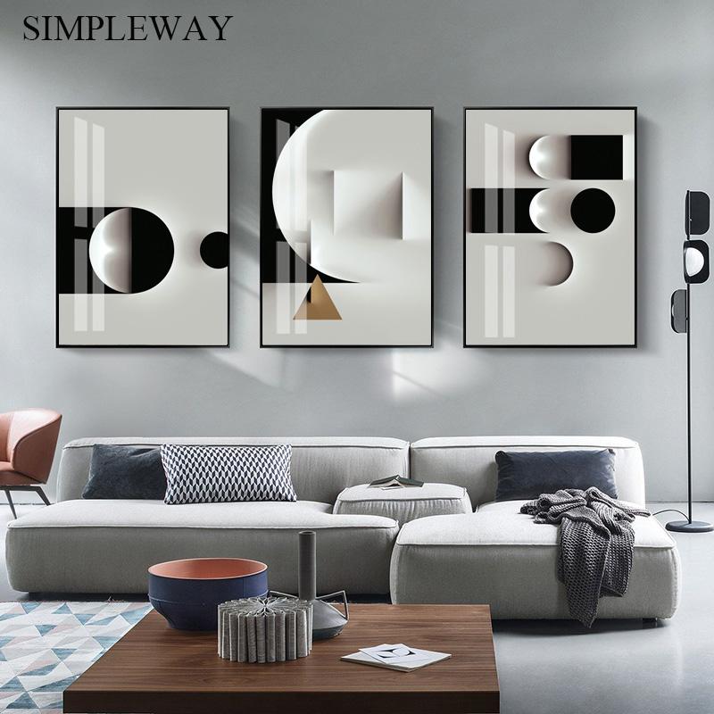 Paintings Nordic Abstract Geometric Canvas Wall Painting Black White Art Print Industrial Style Poster Modern Home Room Decoration Picture
Paintings Nordic Abstract Geometric Canvas Wall Painting Black White Art Print Industrial Style Poster Modern Home Room Decoration Picture