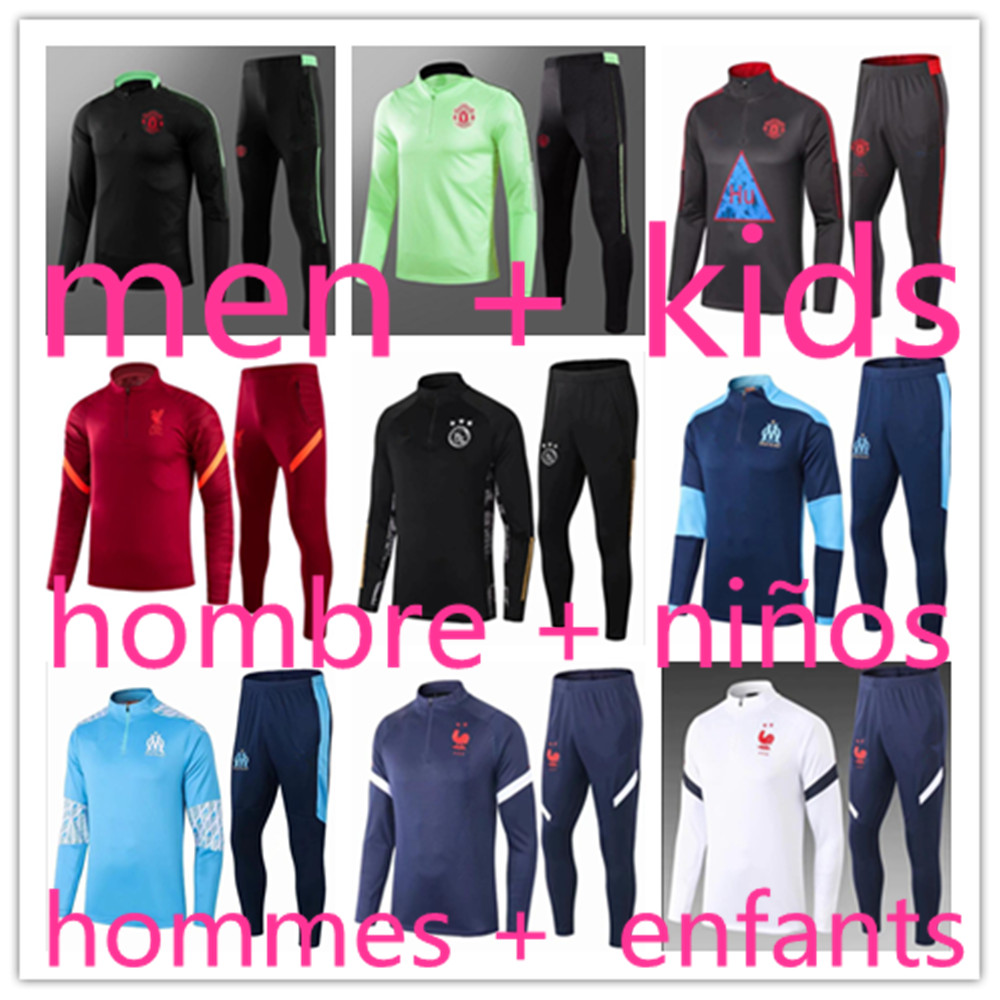 2021 Men + kids jogging football training tracksuit kits mens survetement foot soccer chandal futbol chándal Survêtement pour homme
2021 Men + kids jogging football training tracksuit kits mens survetement foot soccer chandal futbol chándal Survêtement pour homme