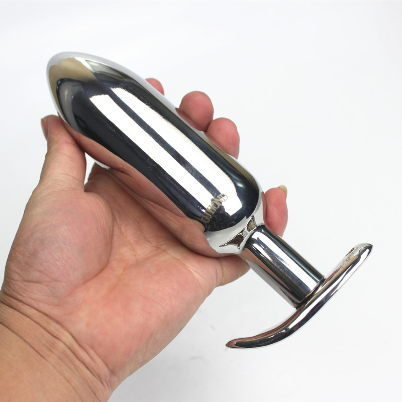 6 Sizes Anus Dilator Metal Anal Dildo Toys Soild Stainless Steel Butt Plugs Adult Sex Products for Women and Men HH14