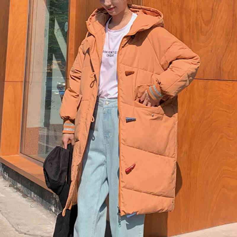 Women's Down & Parkas korean Autumn winter jacket women hooded loose long parkas coats outwear thicken warm clothes mujer chaqueta, Black
Women's Down & Parkas korean Autumn winter jacket women hooded loose long parkas coats outwear thicken warm clothes mujer chaqueta, Black