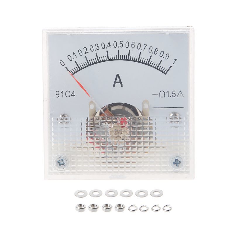 91C4 Ampometer Dc Analogue Current Meter Panel Mechanical Pointer Type 1/2/3/5/10/20/30/50/100/200/300/500mA