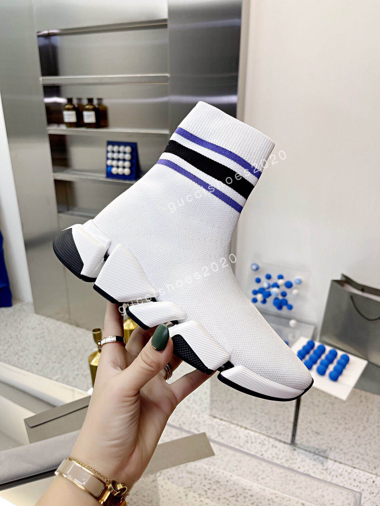 New High stretch knit Paris trainer casual sock shoes Flat bottom breathe Luxury Designer Mens Womens Fashion Boots Sneakers, 05
New High stretch knit Paris trainer casual sock shoes Flat bottom breathe Luxury Designer Mens Womens Fashion Boots Sneakers, 05