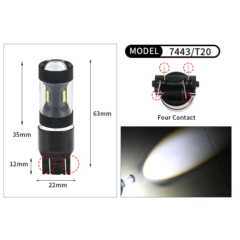 1156 1157 Car LED Brake Light Reverse Lights Waterproof Daytime Running Lamp Parking Lamp 3157 3156 3157 7740 Fog Bulb White Turn Signal Light