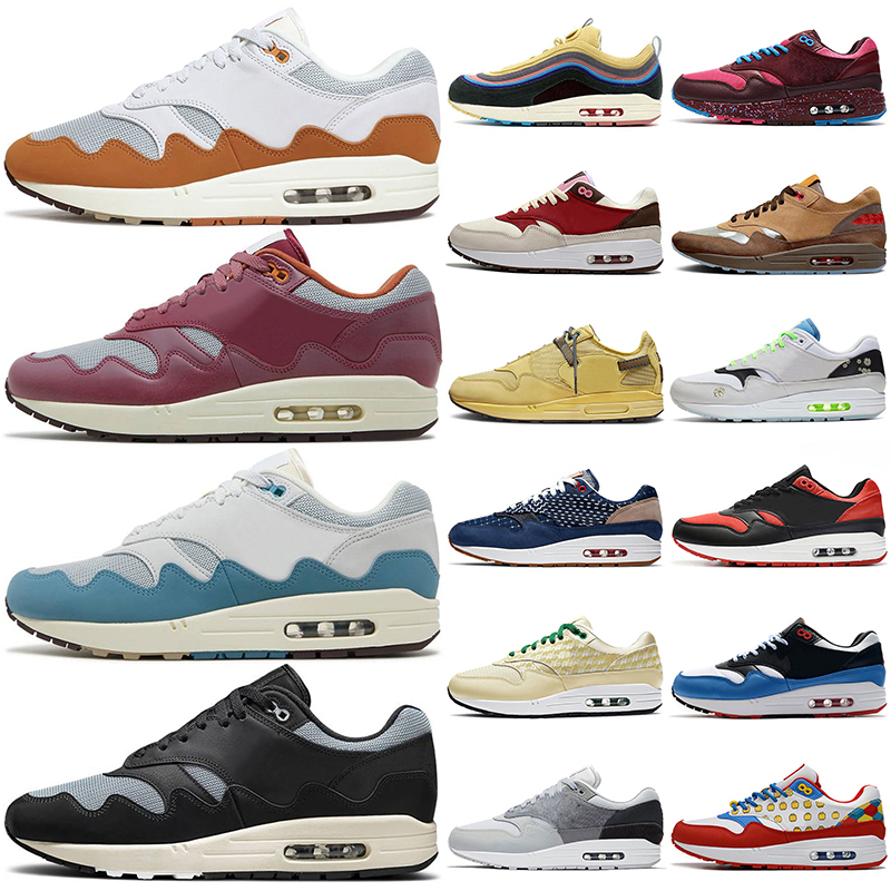 Top Quality 1 1s Cushion Running Shoes Men Patta Black Waves Monarch Baroque Brown Bacon Bred Sneakers Elephant White Pink Maxes 87 Women Trainers Off, Original box
Top Quality 1 1s Cushion Running Shoes Men Patta Black Waves Monarch Baroque Brown Bacon Bred Sneakers Elephant White Pink Maxes 87 Women Trainers Off, Original box