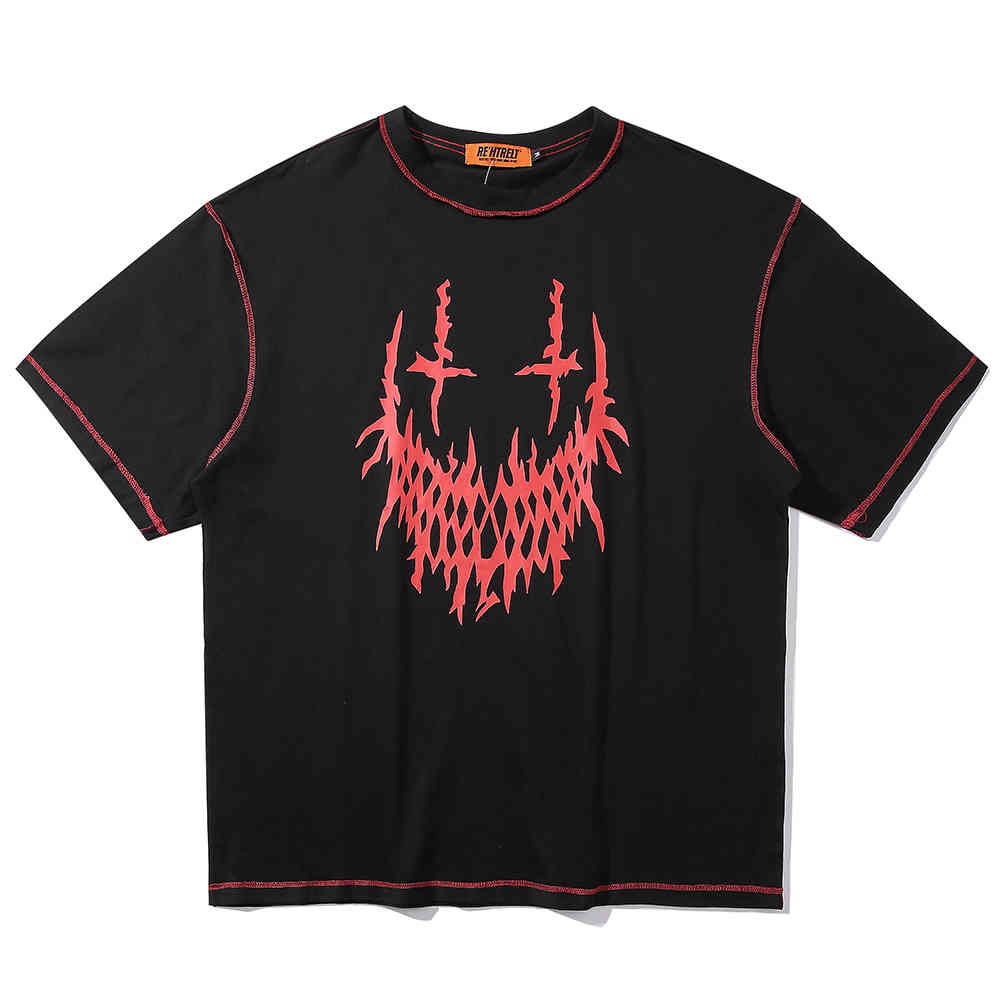 Gothic Oversized Streetwear Tshirt Sloth Summer Clothes Punk Skull Graphic Tees T Shirt Women Fashion Clothing Tops Trend 210406