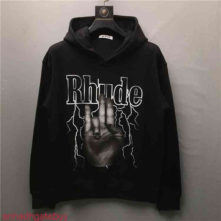 New 2021 luxury High Men Rhude Shocker Hoodies Hoody hooded Sweatshirts velvet Cotton Drake Thicken Fleece pullover #C60
New 2021 luxury High Men Rhude Shocker Hoodies Hoody hooded Sweatshirts velvet Cotton Drake Thicken Fleece pullover #C60