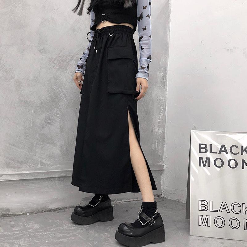 Skirts Goth Black Long Womens Y2K Harajuku High Waist A-Line Skirt Sexy Punk Straight Korean Hip Hop Streetwear Midi
Skirts Goth Black Long Womens Y2K Harajuku High Waist A-Line Skirt Sexy Punk Straight Korean Hip Hop Streetwear Midi