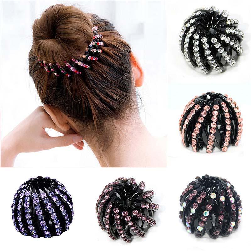 Hair Clips & Barrettes Girls Crystal Rhinestones Holder Claw Accessories Women Ball Head Headwear Hairpin Clip, Golden;silver
Hair Clips & Barrettes Girls Crystal Rhinestones Holder Claw Accessories Women Ball Head Headwear Hairpin Clip, Golden;silver