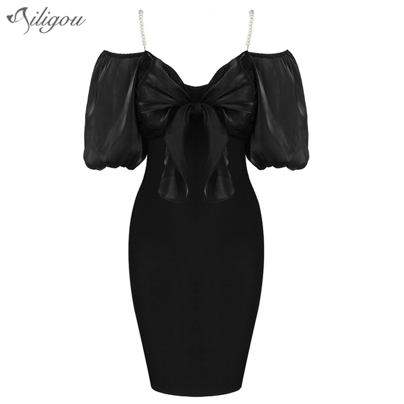 Free Trendy Bow Pearl Chain Design Sexy Off Shoulder Puff Sleeves Celebrity Party Club Bandage Dress 210525, Red
Free Trendy Bow Pearl Chain Design Sexy Off Shoulder Puff Sleeves Celebrity Party Club Bandage Dress 210525, Red