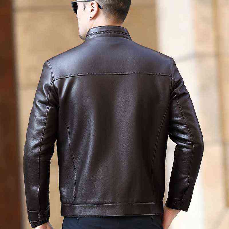 Large Size 4XL Leather Jacket Men Leather Flights Jacket Black Coats 211111