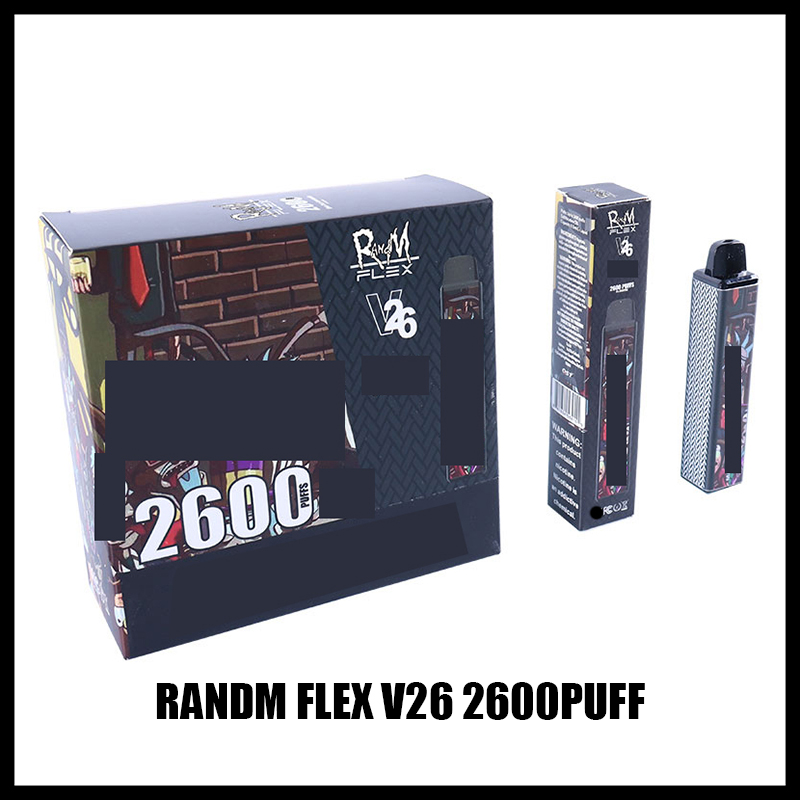 Original QST Randm Flex V26 Disposable cigarette Device Kit 2600 Puffs 1000mAh Battery Prefilled 8.5ml Pod Vape Stick VAPOR Pen Bar Plus 100
Original QST Randm Flex V26 Disposable cigarette Device Kit 2600 Puffs 1000mAh Battery Prefilled 8.5ml Pod Vape Stick VAPOR Pen Bar Plus 100