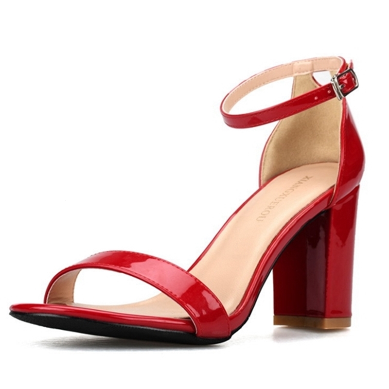 Sandals Comfort Summer Women Open Toe Red Wedding Party Shoes Women's Square High Heel Korean Style Patent Leather J0038 BVNG, Sky blue
Sandals Comfort Summer Women Open Toe Red Wedding Party Shoes Women's Square High Heel Korean Style Patent Leather J0038 BVNG, Sky blue