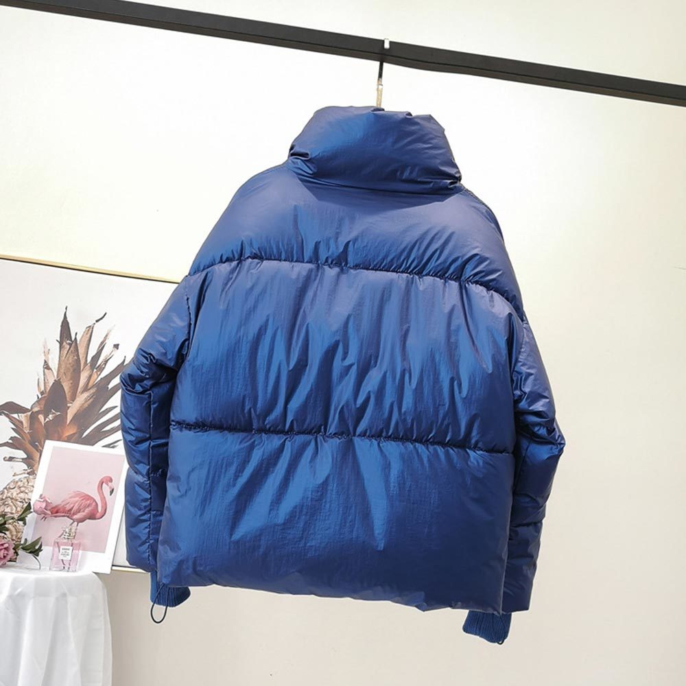 Female Glossy Parka Winter Jacket Women Large Size Thick Loose White Duck Coat Waterproof Outerwear 210428