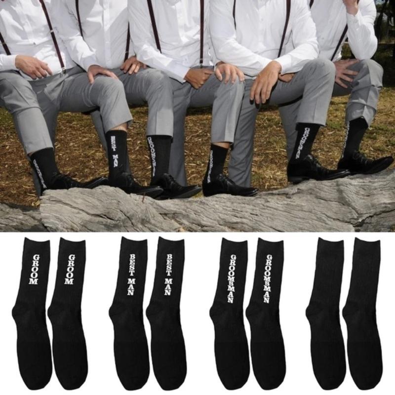 Men's Socks Funny Groomsmen Gifts Letter Cotton For Wedding Party Man Groom Gift Favor Souvenir, Style 2
Men's Socks Funny Groomsmen Gifts Letter Cotton For Wedding Party Man Groom Gift Favor Souvenir, Style 2