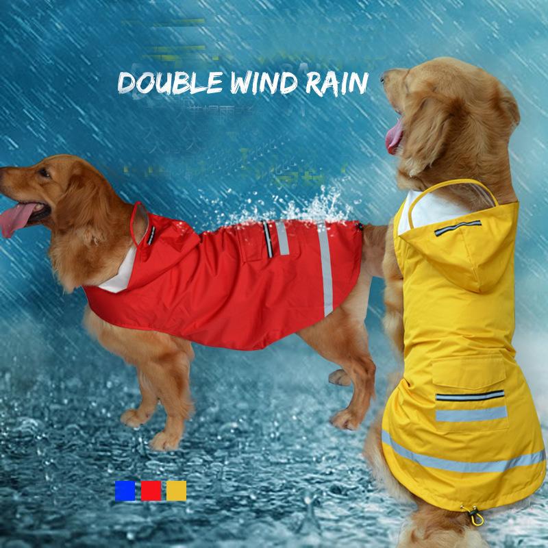 Dog Apparel Big Pet Raincoat Large Waterproof Clothing Golden Retriever Samoyed Clothes Poncho Four Led Jumpsuit, As pic
Dog Apparel Big Pet Raincoat Large Waterproof Clothing Golden Retriever Samoyed Clothes Poncho Four Led Jumpsuit, As pic
