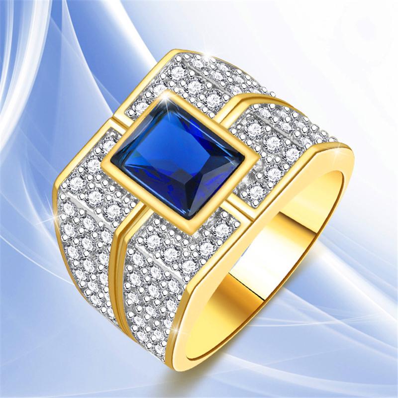 Luxury Male Female Blue Zircon Ring Punk Gold Color Big Engagement Trendy Square Crystal Stone Wedding Rings For Women Men
Luxury Male Female Blue Zircon Ring Punk Gold Color Big Engagement Trendy Square Crystal Stone Wedding Rings For Women Men