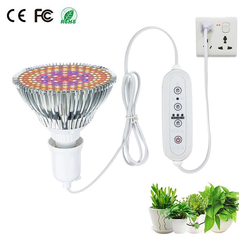 Spectrum Full LED Grow Light E27 Growing Plant Lamp 5730SMD Bulb 184LEDs AC85-265V for Greenhouse Flower Fruits ing 184s