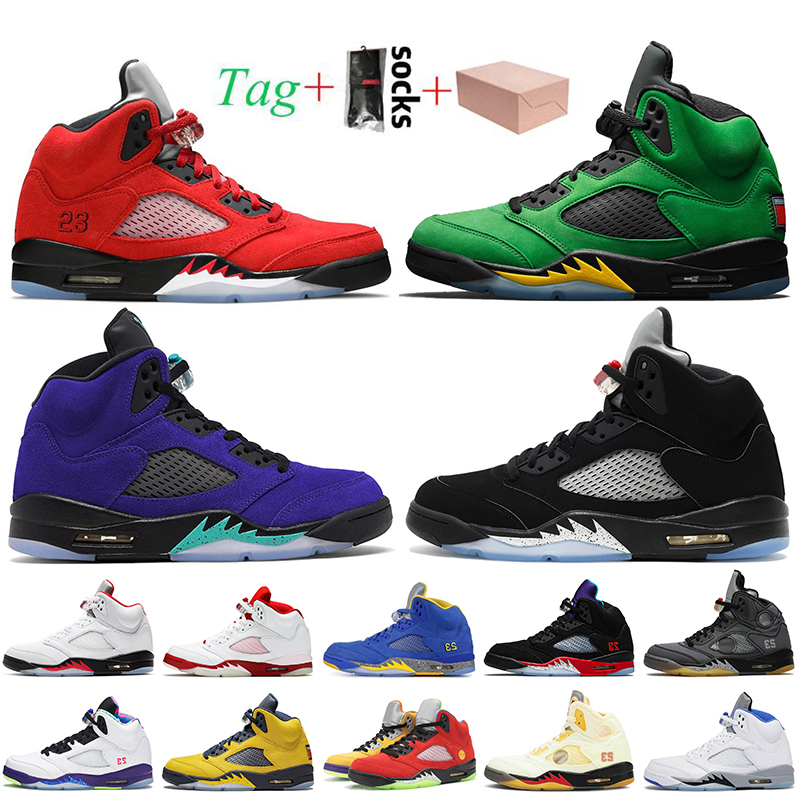 Jumpman 5 5s With Box Basketball Shoes Mens Trainers Raging Bull Oregon Ducks Alternate Grape Metallic SIlver Fire Red Stealth 2.0 Sneakers
Jumpman 5 5s With Box Basketball Shoes Mens Trainers Raging Bull Oregon Ducks Alternate Grape Metallic SIlver Fire Red Stealth 2.0 Sneakers