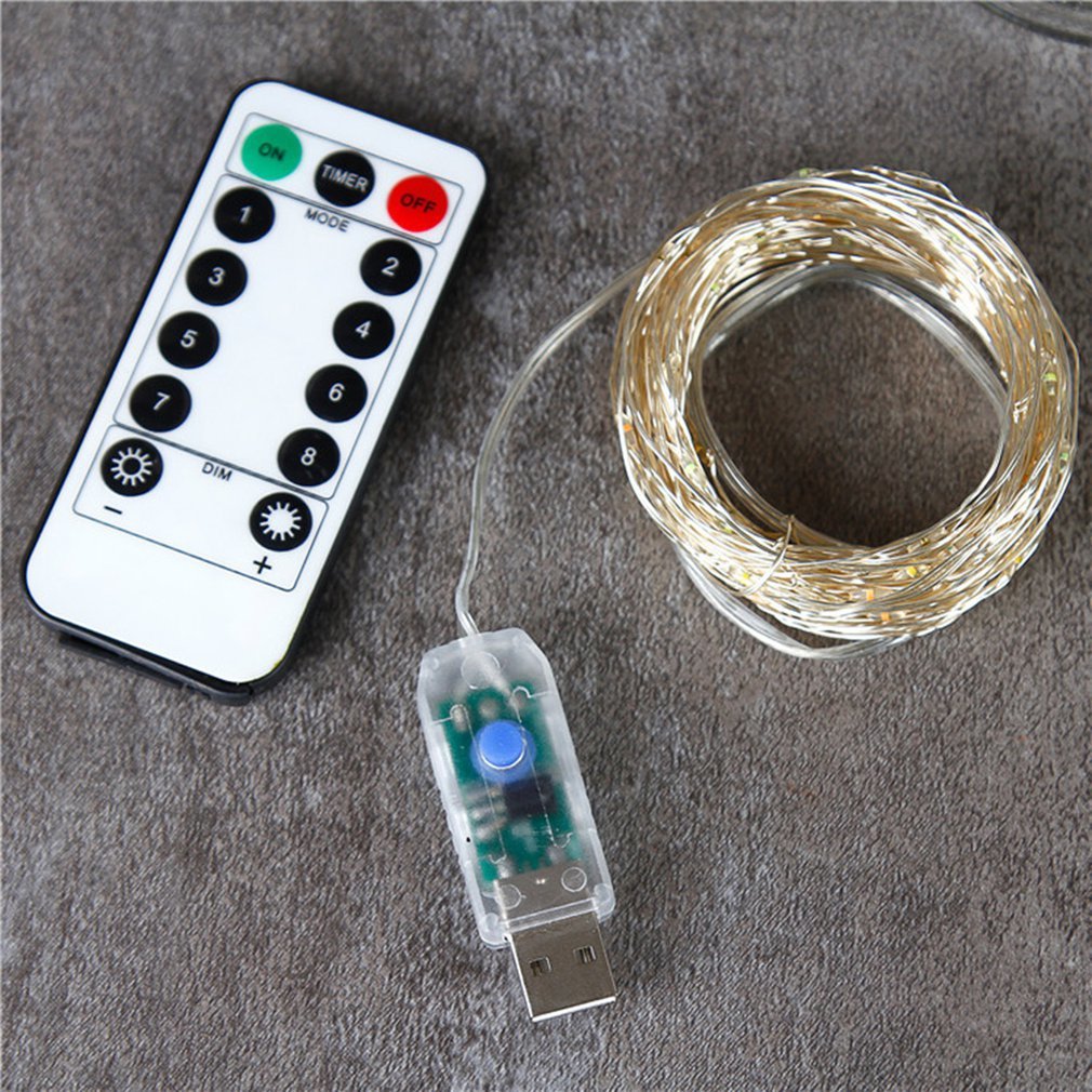 10M Led String Light Remote control Christmas lighting Usb Feeding Curtain Lamp Xmas Lighting New Year Decorations 2021