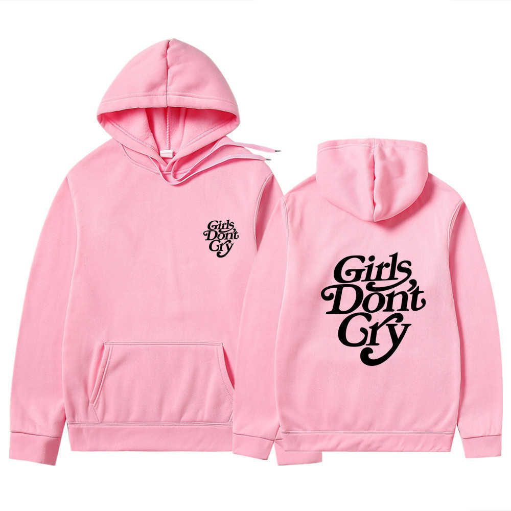 Street Fashion Girls Don't Cry Men Hoodies Sweatshirts Harajuku Sweatshirt Autumn Winter Oversized Hoody Teen Couple Clothing H0910