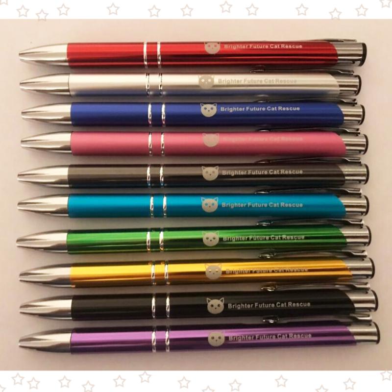 Ballpoint Pens 30pcs Luxury Metal Selling Design Company Logo Pen Promotional Gift Ideas Laser Engraved Custom With Your Name Text