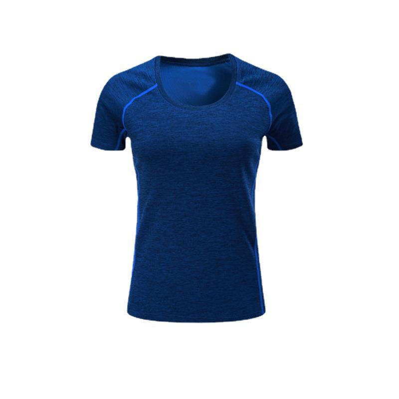 2021 pure red t-shirt quick-drying clothes summer short-sleeved round neck running men's women's wholesale outdoor sports custom any pr