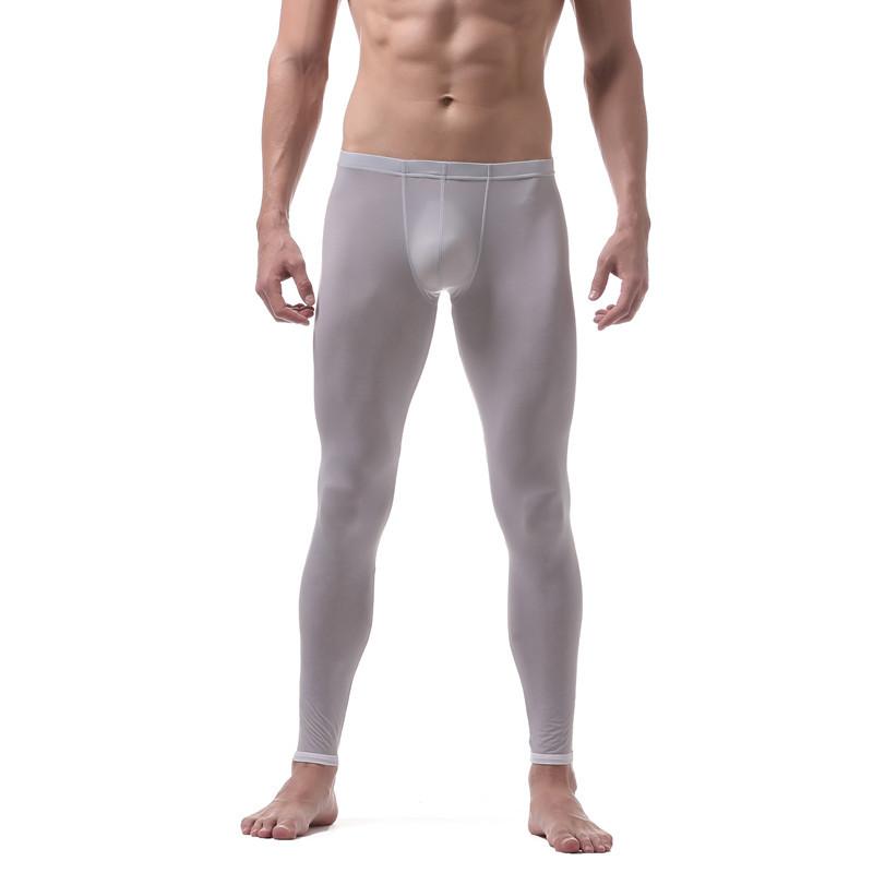 Men's Sleepwear Ultra-thin High Elasticity Leggings Slim Silk Pants Semitransparent Home Furnishing Long Johns U Pouch Bag Sexy, Beige
Men's Sleepwear Ultra-thin High Elasticity Leggings Slim Silk Pants Semitransparent Home Furnishing Long Johns U Pouch Bag Sexy, Beige