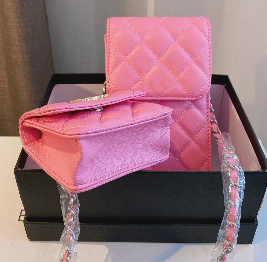 Womens Bags Pink Caviar lychee Leather Mini Flap Gold Pearl Wallet Chain Messenger Bag Shoulder Luxurys Designer Classic C Crossbody Handbag
Womens Bags Pink Caviar lychee Leather Mini Flap Gold Pearl Wallet Chain Messenger Bag Shoulder Luxurys Designer Classic C Crossbody Handbag