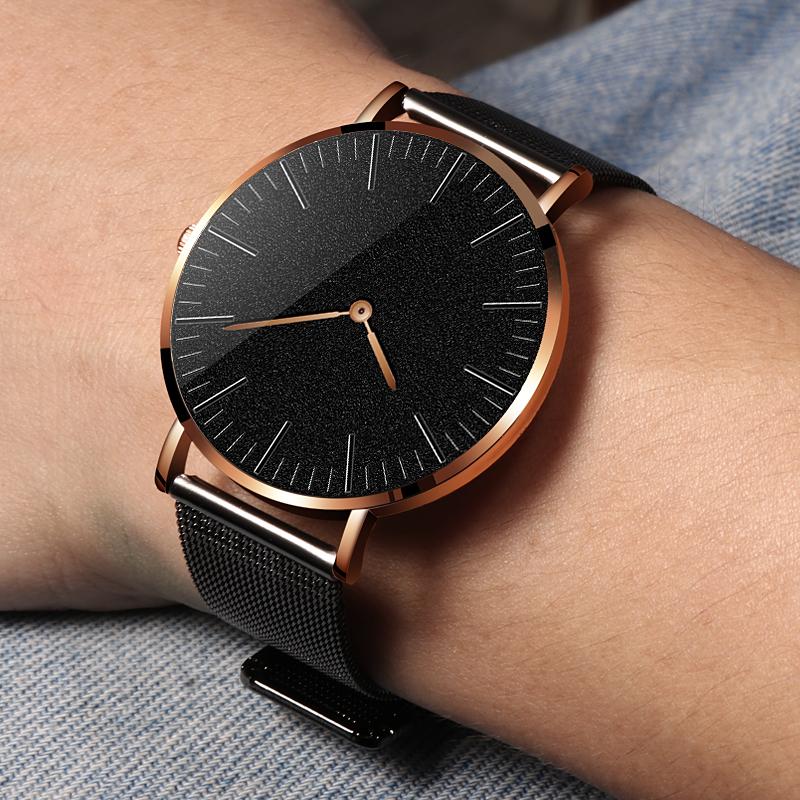 Wristwatches 2021 Minimalist Fashion Watch Men Super Thin Quartz Wristwatch Steel Mesh Strap Male Clock Business Reloj Masculino, Color 5
Wristwatches 2021 Minimalist Fashion Watch Men Super Thin Quartz Wristwatch Steel Mesh Strap Male Clock Business Reloj Masculino, Color 5