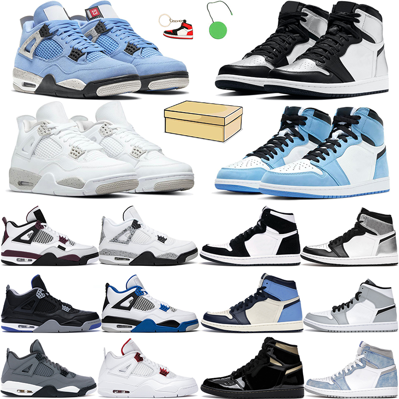 4s Basketball shoes men women jumpman 1s high OG Hyper Royal Cactus Jack White Oreo University Blue Black Cat Dark Mocha Monsoon mens sneakers
4s Basketball shoes men women jumpman 1s high OG Hyper Royal Cactus Jack White Oreo University Blue Black Cat Dark Mocha Monsoon mens sneakers