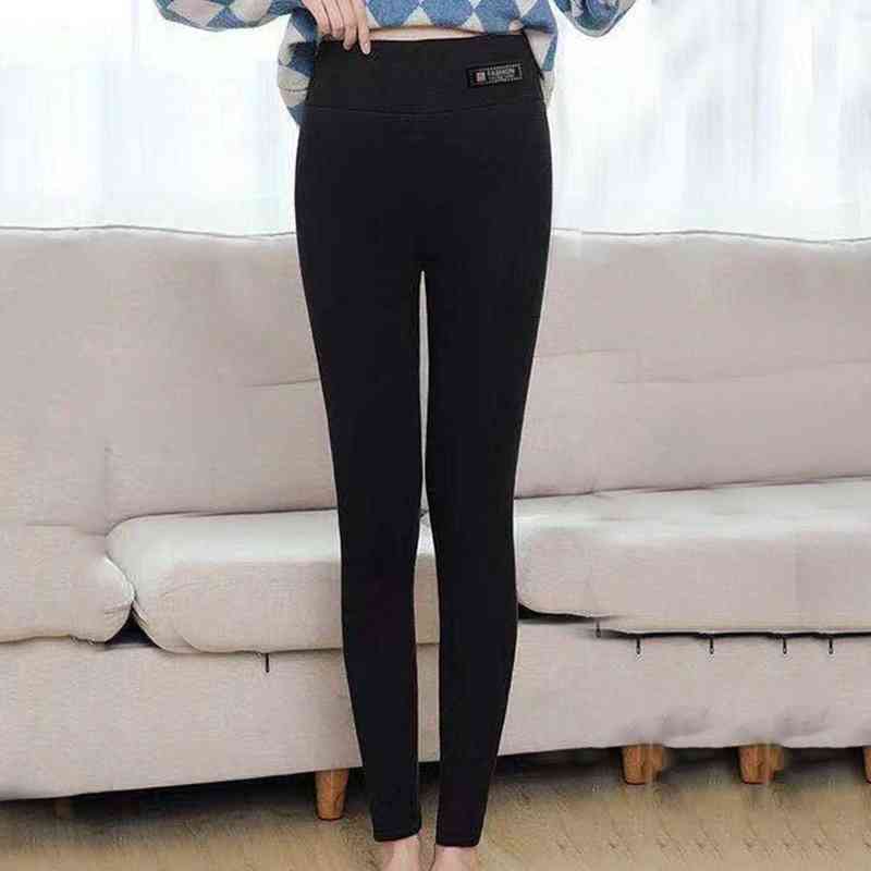 Winter Pants Thermal Leggings High Waisted Flannel Streetwear Trousers Women Casual Thicker upgraded version 211215