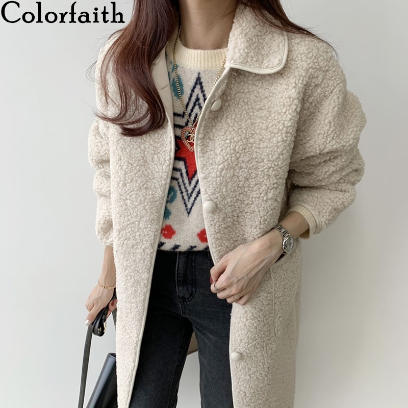 Colorfaith Autumn Winter Women Jackets Warm Korean Style Office Lady Coat Outerwear Wool Blends Wild Long Tops JK1280, Beige
Colorfaith Autumn Winter Women Jackets Warm Korean Style Office Lady Coat Outerwear Wool Blends Wild Long Tops JK1280, Beige