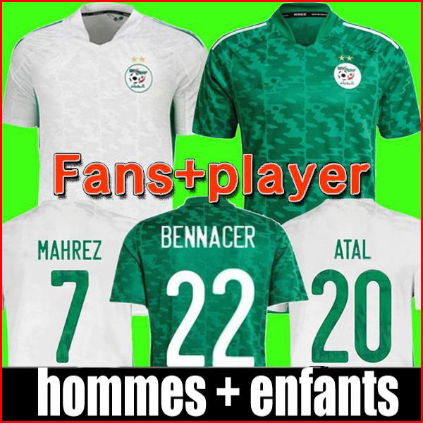 Fans player version Algerie 2021 home white away green Soccer Jerseys MAHREZ FEGHOULI BENNACER ATAL 20 21 Algeria Top football kits shirt men + kids sets maillot de foot, 84 87 home
Fans player version Algerie 2021 home white away green Soccer Jerseys MAHREZ FEGHOULI BENNACER ATAL 20 21 Algeria Top football kits shirt men + kids sets maillot de foot, 84 87 home
