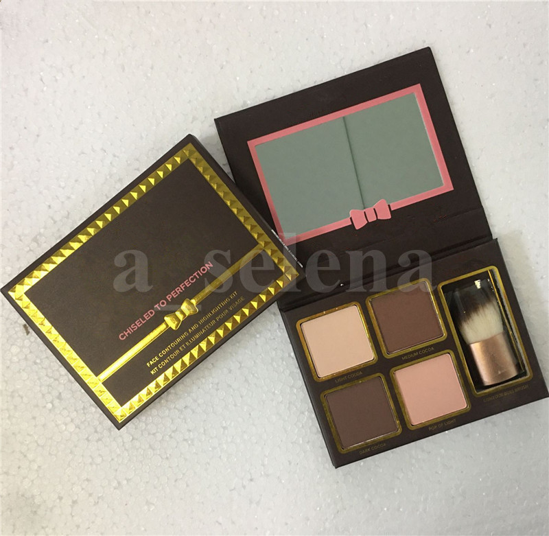 Cocoa Contour Kit Highlighters Palette Nude Color Cosmetics Face Concealer Makeup Chocolate Eyeshadow with Buki Brush, With logo
Cocoa Contour Kit Highlighters Palette Nude Color Cosmetics Face Concealer Makeup Chocolate Eyeshadow with Buki Brush, With logo
