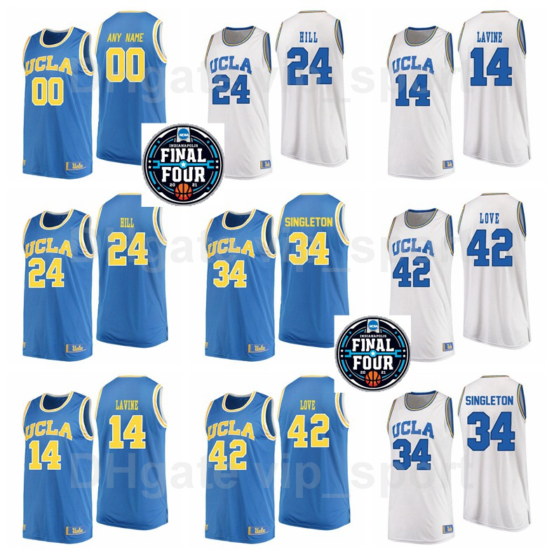 NCAA Final Four College Basketball UCLA BRUINS 34 David Singleton Jersey 42 Kevin Love 5 Baron Davis Jalen Hill Lonzo Ball Zach LaVine, Black
NCAA Final Four College Basketball UCLA BRUINS 34 David Singleton Jersey 42 Kevin Love 5 Baron Davis Jalen Hill Lonzo Ball Zach LaVine, Black