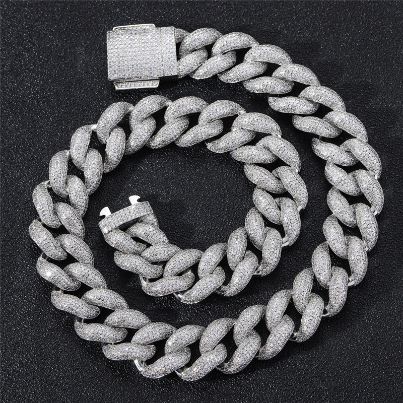 Heavy Chain Necklace 18mm Width 16/18/20/22/24inch Gold Plated Bling CZ Cuban Chain Necklace Bracelet for Men Punk Jewelry
Heavy Chain Necklace 18mm Width 16/18/20/22/24inch Gold Plated Bling CZ Cuban Chain Necklace Bracelet for Men Punk Jewelry