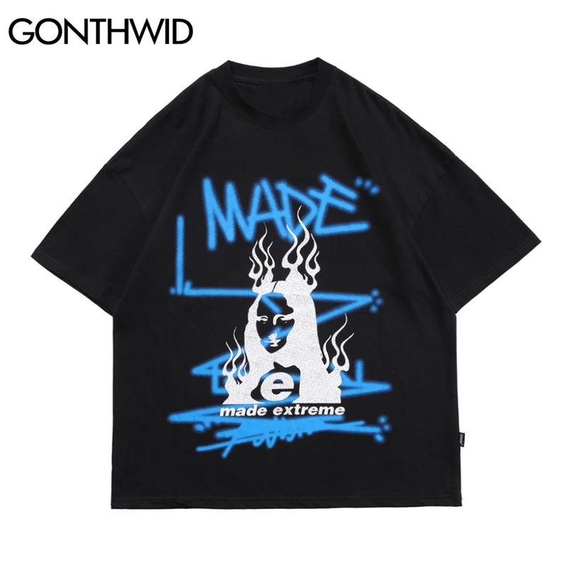 Tshirts Funny Graffiti Fire Flame Mona Lisa Oversized T-Shirts Streetwear Hip Hop Harajuku Casual Short Sleeve Tee Tops 210602, Black
Tshirts Funny Graffiti Fire Flame Mona Lisa Oversized T-Shirts Streetwear Hip Hop Harajuku Casual Short Sleeve Tee Tops 210602, Black
