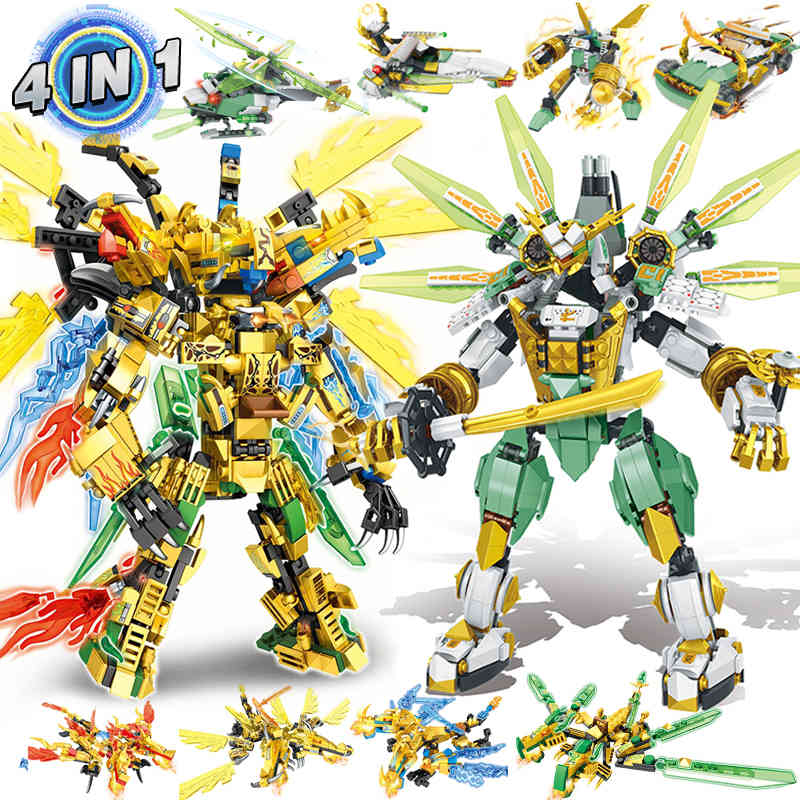 4IN1 Lloyd Titan Mech Compatible with Ninjagoed Educational Building Blocks Bricks Boys Children Toys Gifts 1008
4IN1 Lloyd Titan Mech Compatible with Ninjagoed Educational Building Blocks Bricks Boys Children Toys Gifts 1008