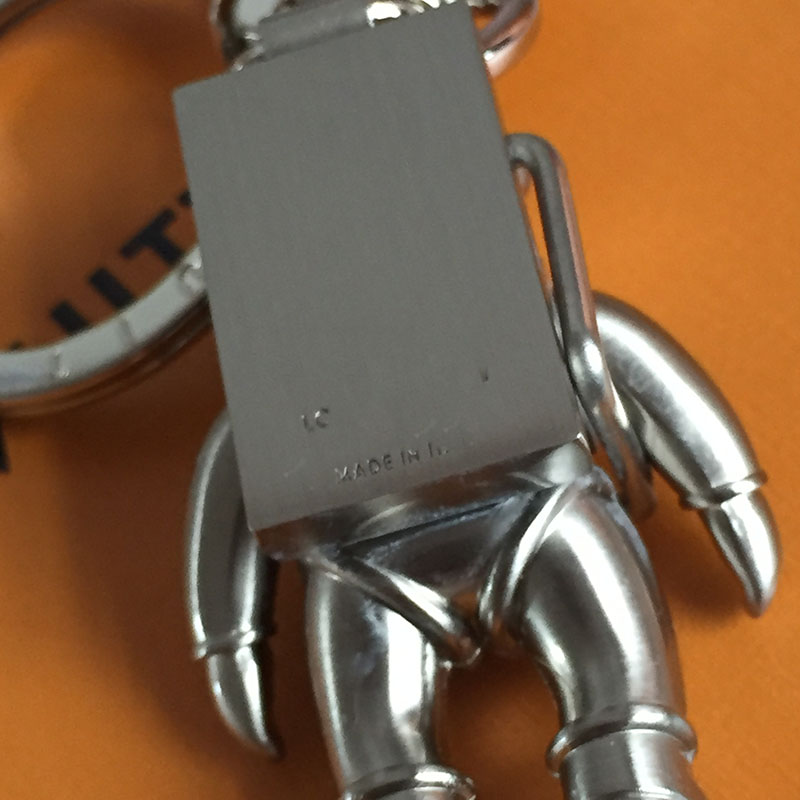 High quality key chain creative astronaut solid metal car keychains gift box packaging