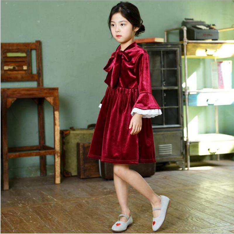 Girl's Dresses Fashion Winter Girls Korean Children's Clothing A-line Dress Long Sleeve Bow Court Style Velvet, Red
Girl's Dresses Fashion Winter Girls Korean Children's Clothing A-line Dress Long Sleeve Bow Court Style Velvet, Red